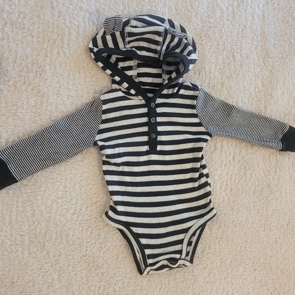 Striped Hooded Bodysuit for Kids